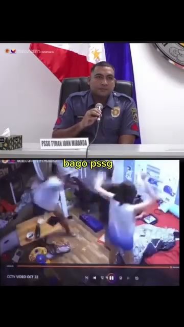 Police Staff Sergeant Tyran John Mirandaโmatapang lang nambubugbog ng asawa sa harap pa ng bata niyang anak, pero kung makaharap sa mataas na opisyal, akala mo napakabait at napakaamo. Nakakabuwisit ang mga ganitong lalaki, lalo paโt naturingang pulis. ๐คฌ