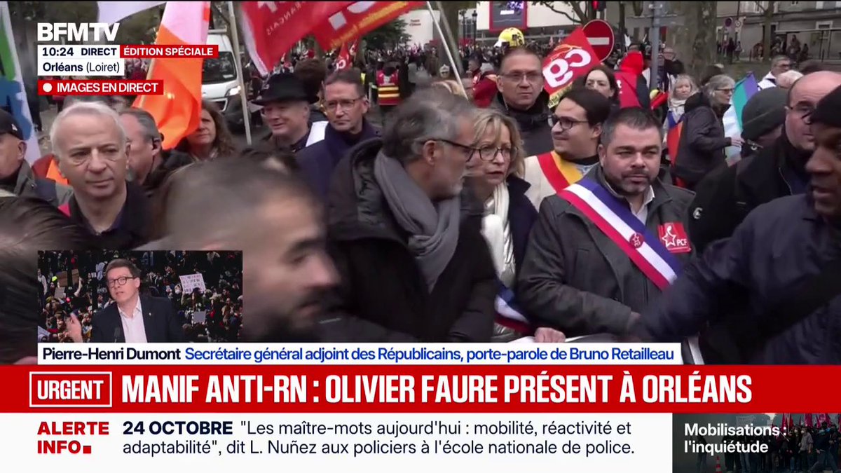 Manifestation contre le congrès du RN à Orléans: "Avec cette manifestation, on ne va pas pouvoir affronter le RN sur le terrain où il faut l'affronter", estime Pierre-Henri Dumont, porte-parole de Bruno Retailleau