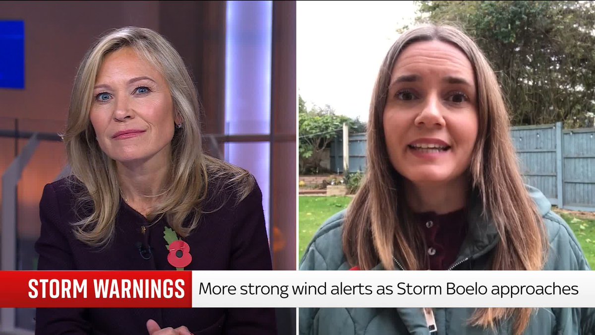 Storm Boelo will be arriving this weekend, set to bring wet and windy weather across the UK. Sky’s Jo Robinson reports on the latest