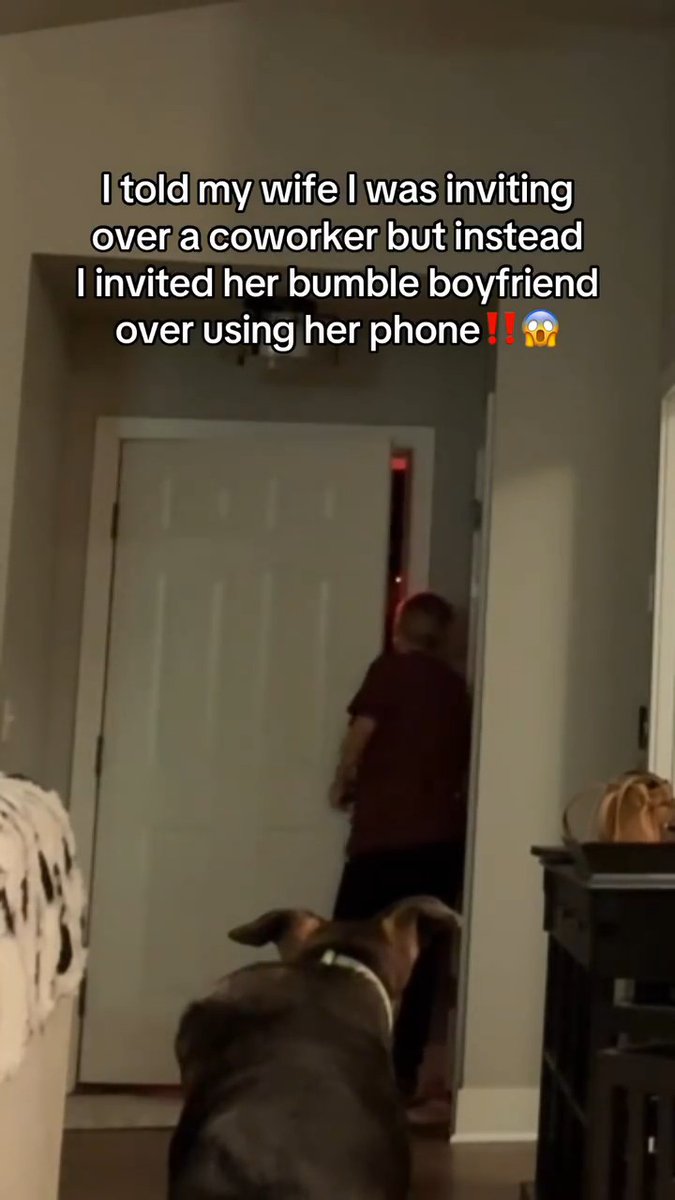 I told my wife I was inviting over a coworker but instead I invited her bumble boyfriend over using her phone