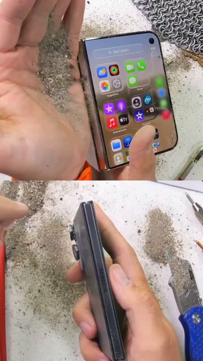 How can it have a higher IP68 rating than the Galaxy Z Fold and still have worse durability? From what I can see, the Galaxy Z Fold feels like an IP68 device, while the iPhone Duo feels more like an IP48 device.