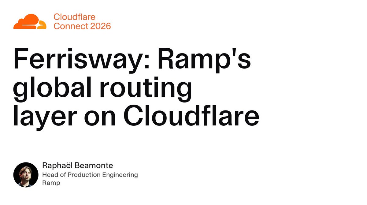 When you're authorizing card payments, every millisecond counts. That's why Ramp moved its routing to the edge. Their Rust Worker reached 100% of traffic within weeks and now handles 500M requests and 10 TB daily. Head of Production Engineering Raphaël Beamonte shows how.