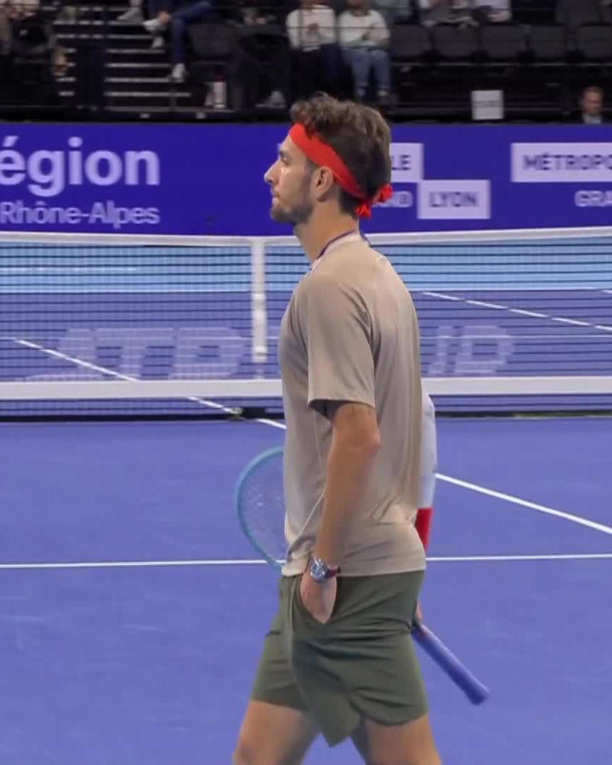 Work of Art 🖼️ Musetti with a trademark backhand 🤌 #GrandPrixAuvergneRhoneAlpes