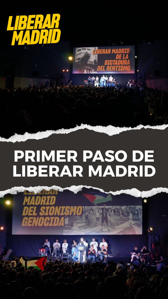 💥Liberar Madrid, un proyecto de y para las trabajadoras y trabajadores de Madrid. Frente a la desafección, ambición por cambiarlo todo. 🔷 Vamos a levantar un proyecto anticapitalista dispuesto a enfrentar con todo al Partido Popular y a la extrema derecha.