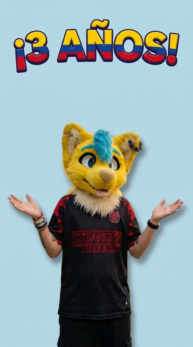 3 años de la aventura 🇨🇴 ¡Muchas gracias a todos! 💛 #Colombia #FurryFandom