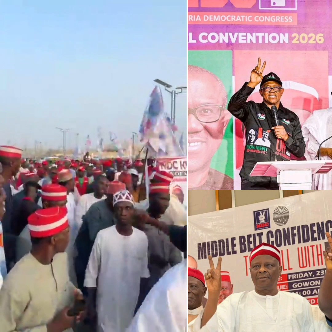 Happening now: NDC supporters in Kano State are currently holding a solidarity march in support of the Peter Obi/Rabiu Kwankwaso ticket ahead of the 2027 election.