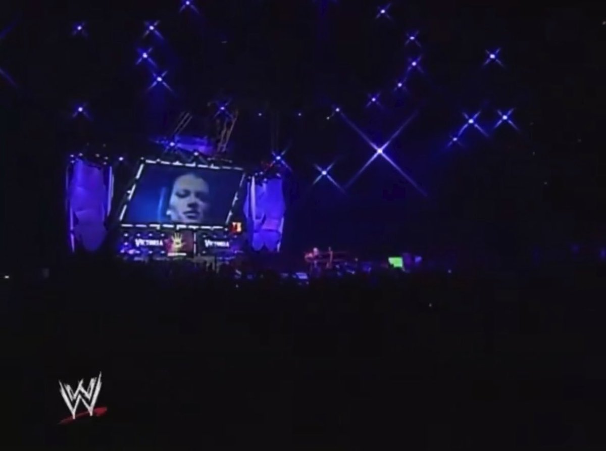2003: Victoria makes her entrance on Raw