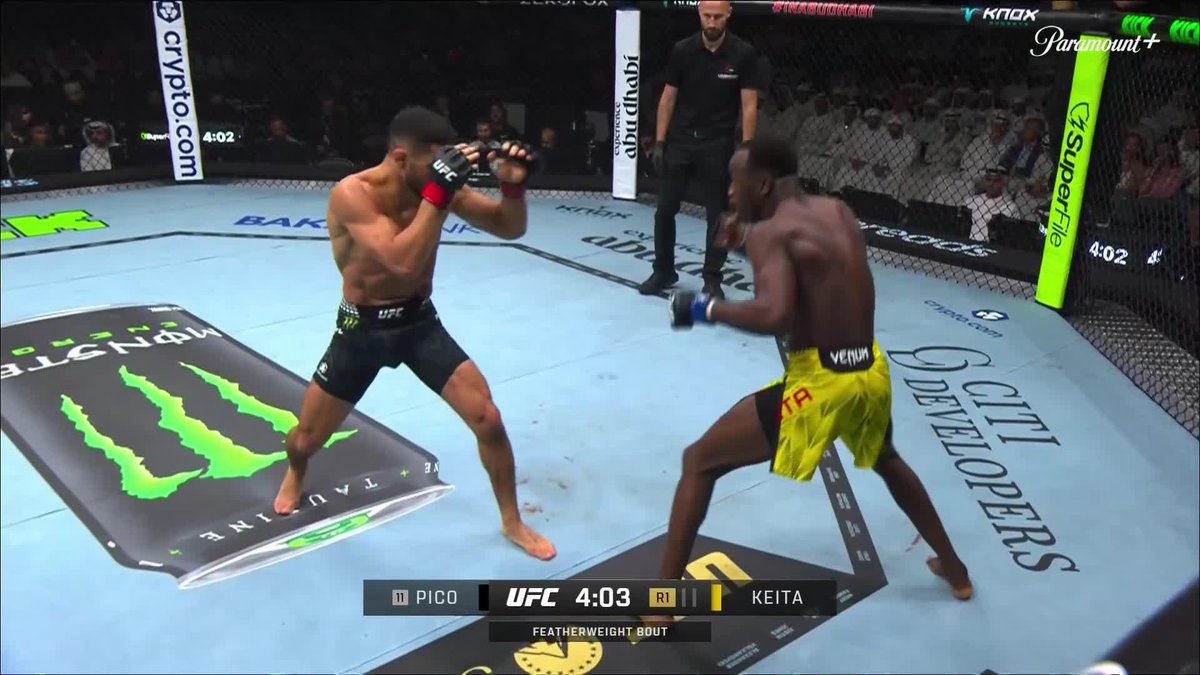 AARON PICO KNOCKS OUT KEITA IN RD 1!!! [ #UFC333 | LIVE on Paramount+ ]