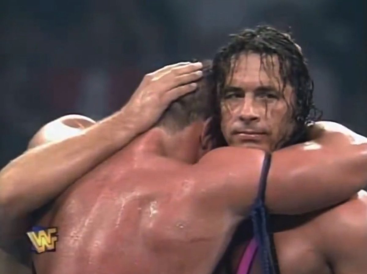 March 25, 1997: Bret Hart interrupts match between Owen Hart and British Bulldog, emotionally reforms Hart Foundation