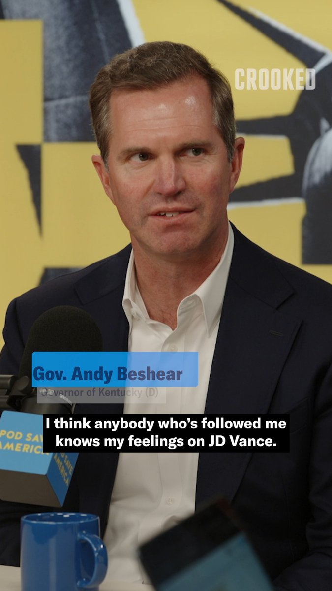 .Andy Beshear: JD Vance writes a book called “Hillbilly Elegy,” claiming to understand Appalachian culture. Like, the guy grew up outside of Cincinnati.
