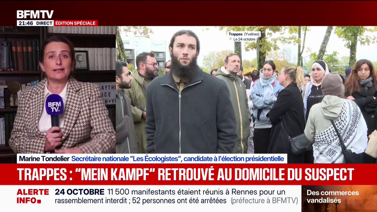 Attaque terroriste dans les Yvelines: "La droite et l'extrême droite développent un discours raciste de plus en plus décomplexé", dénonce Marine Tondelier, candidate Les Écologistes à l'élection présidentielle