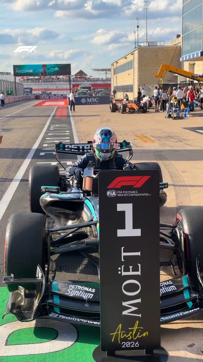 Pulling up with Pole secured 🔐💨 #F1 #USGP