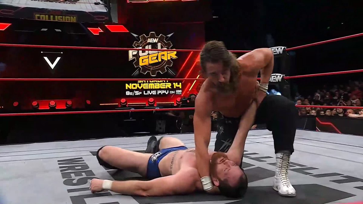 .Switchblade Jay White seals the win with a SECOND Bladerunner! 🔪 Watch #AEWCollision LIVE on TNT &amp; HBO Max!