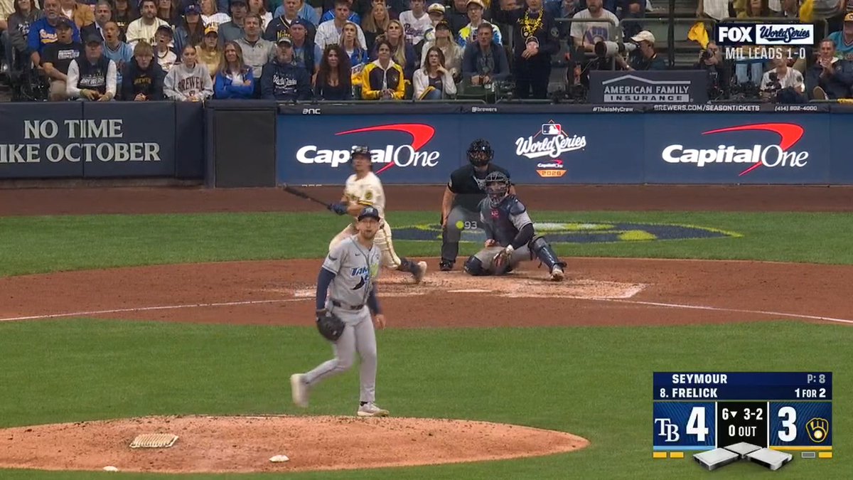 BERNIE BREWER FINALLY GOT TO GO DOWN THE SLIDE IN THE WORLD SERIES