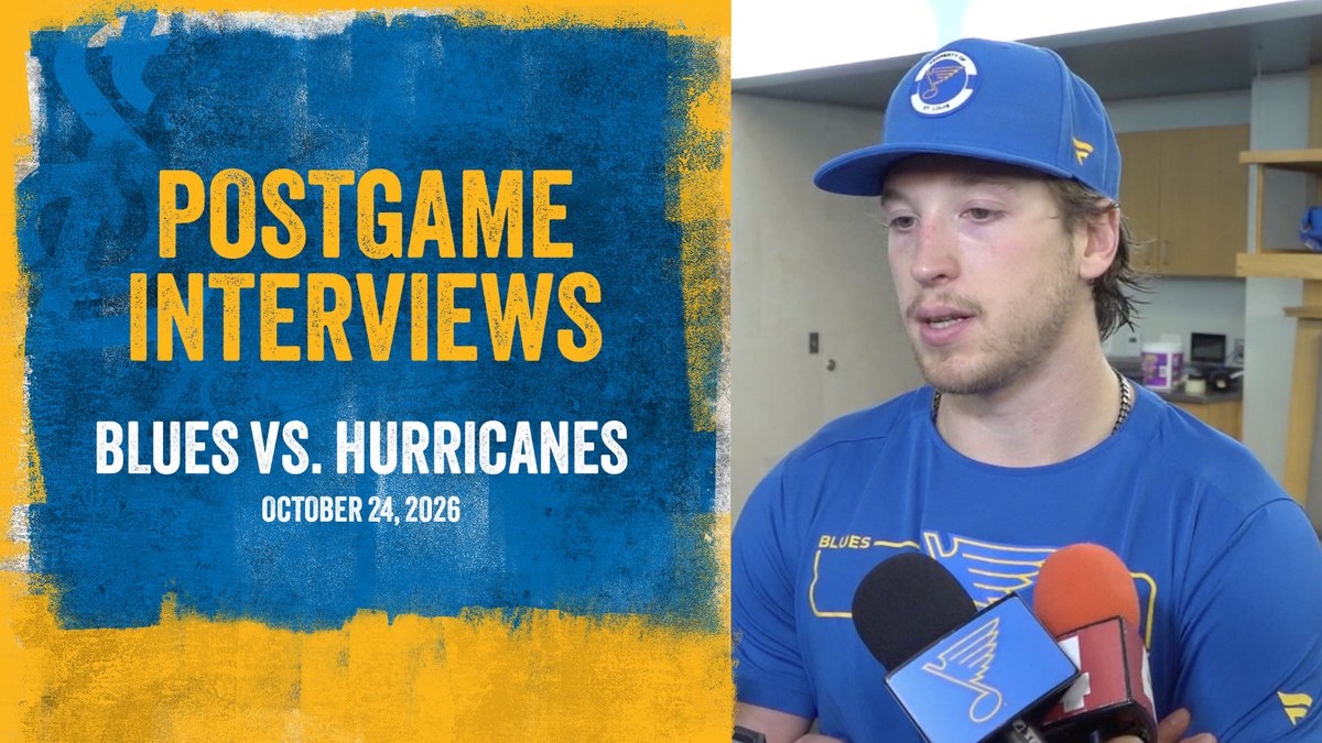 "That's an elite team in the League, if not the elite team in the League. And that's what we've got to work towards every day." Hear from Jim Montgomery, Jake Neighbours and Colton Parayko after the loss to the Hurricanes. #stlblues