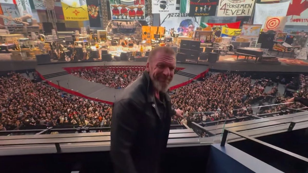 Getting the crowd ready for METALLICA at Sphere!!! Camerawork by: Stephanie McMahon