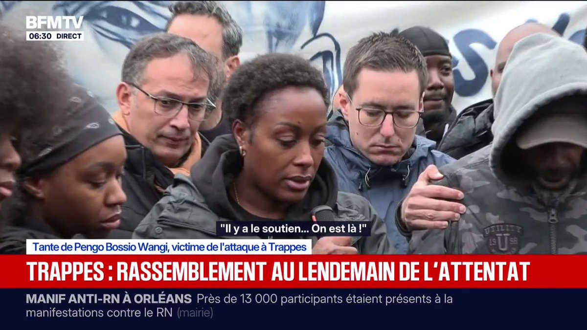 🗨️ "Nous sommes extrêmement choqués, on n'a pas les mots" ➡️ À Trappes, le recueillement au lendemain de l'attentat terroriste raciste