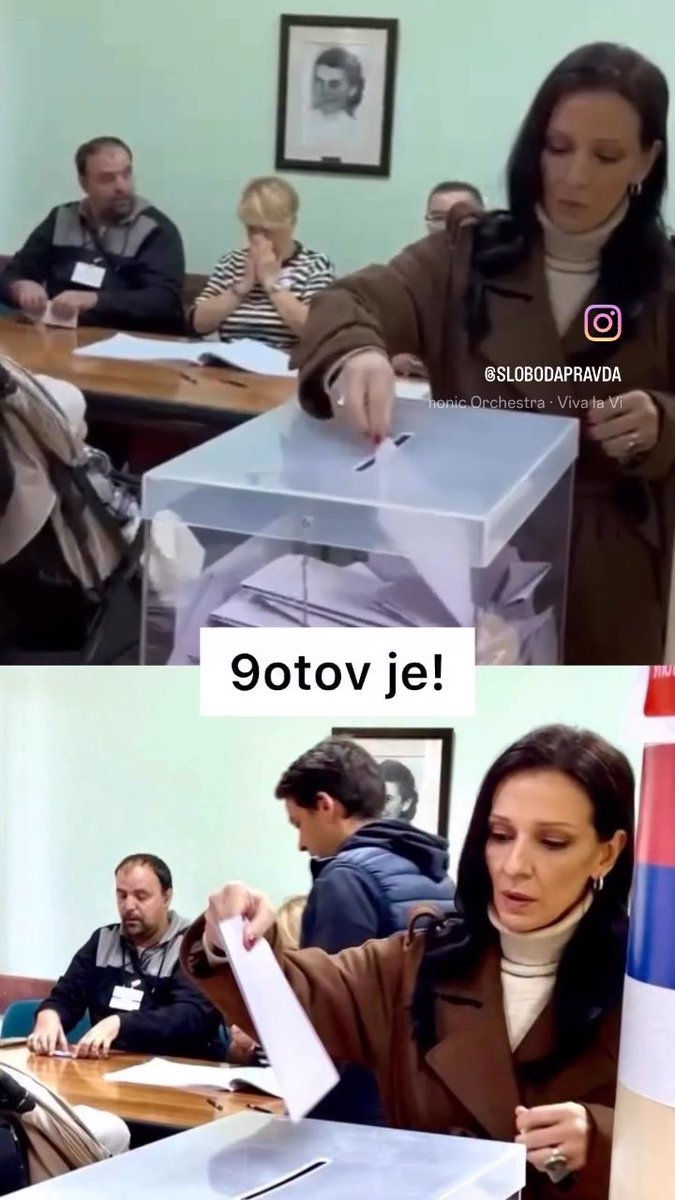 Kod nas u Novom Sadu do 10h već je skoro puna glasačka kutija. Neka sreća prati hrabre! Evropska Srbija ▶️ 9 Marinika Tepić