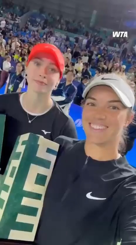 Your 2026 Ningbo Doubles Winners, Fanny Stollar and Desirae Krawczyk! 🏆 #NingboOpen