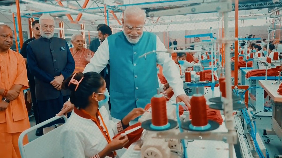 One of the best aspects of Arvind Limited’s garment manufacturing facility in Varanasi is the boost it will give to women empowerment!