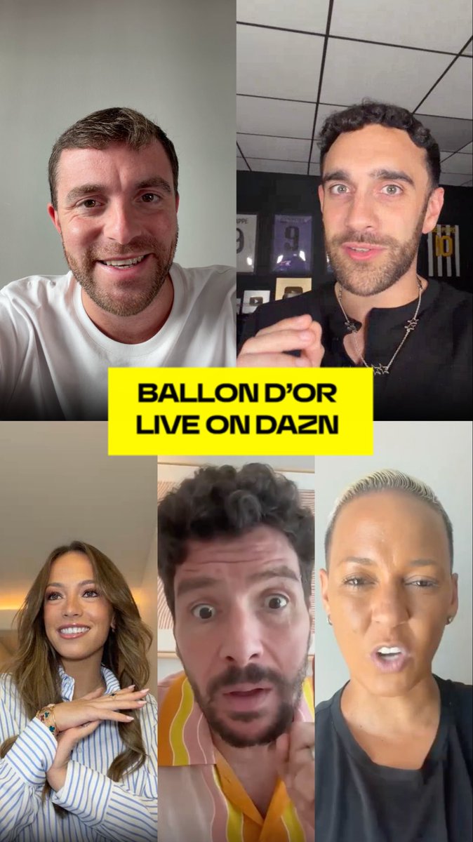 BALLON D’OR: HERE WE GO! 🚨⚽️ Presenting our incredible line-up on the red carpet in London from 19:00 GMT on Monday. 🤩 Watch all of the coverage LIVE and FREE on DAZN in more than 200 countries around the globe! We’ll see you there ⭐️ #ballondor Ballon d'Or