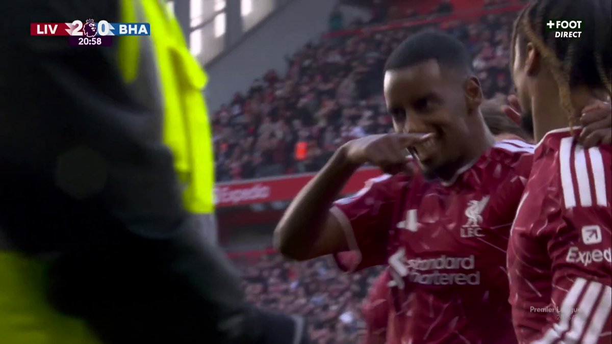 ๐ฏ Bradley BARCOLA ๐ซ๐ท โฝ๏ธ Alexander ISAK ๐ธ๐ช Le duo frappe une nouvelle fois pour Liverpool en Premier League. ๐ฅ ๐ฅ CANAL+ Foot