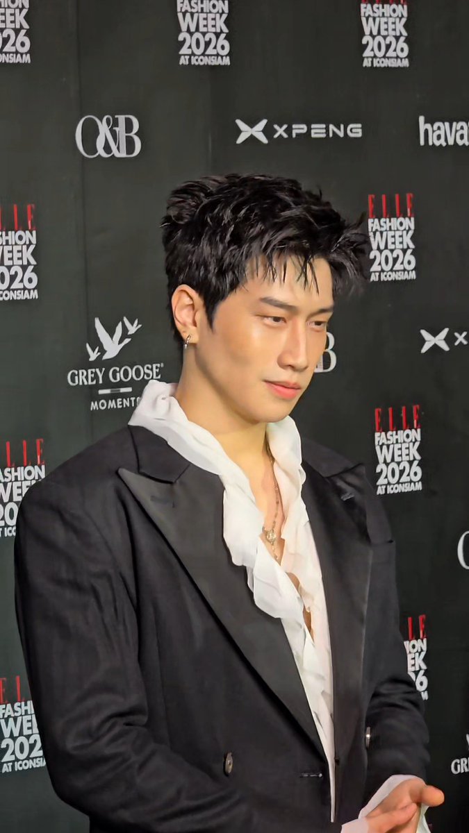 หล่อแบบวาสนาคนทั้งโลก🌏 BIBLE HOOKS EFW26 #BibleatEFW26ICONSIAM #BibleWichapas #ELLEFashionWeek2026 #EFW26ATICONSIAM #ICONSIAM