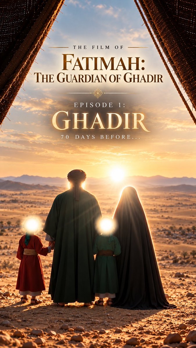Lady Fatimah: The Guardian of Ghadir | Ghadir ... 70 days before | The Film of Lady Fatimah Zahra (p) سیدہ فاطمہ زہرا (س) کی فلم — قسط اوّل: غدیر… ستر دن پہلے فيلم السيدة فاطمة الزهراء (ع) — الحلقة الأولى: الغدير… قبل سبعين يوماً ▶️ Next episode: The Martyrdom of the Prophet (s) 📚 Sources: Bayt al-Ahzan, Kitab Sulaym ibn Qays, Bihar al-Anwar (vol. 37).