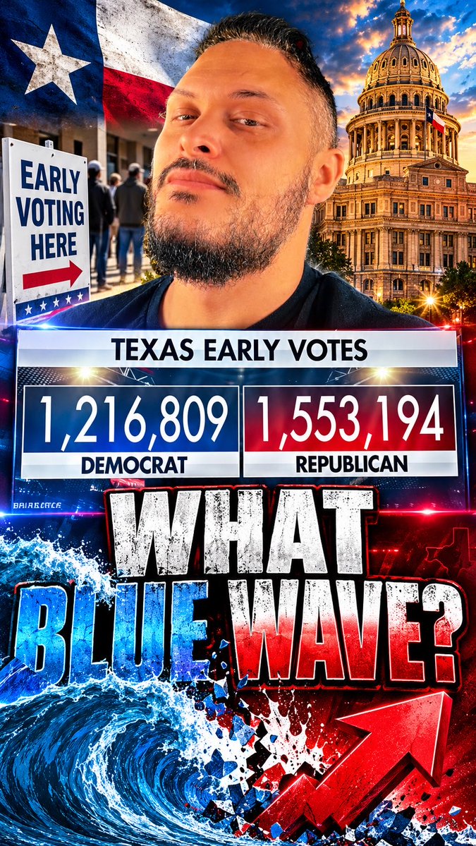 Blue wave? Yeah OK. 😏🤣 #Texas | #election | #vote | #red | #republican