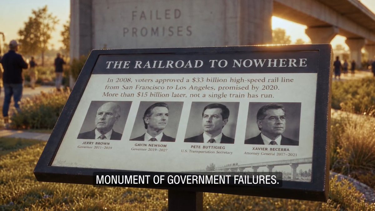 🚨 BREAKING: Steve Hilton announces plan to cancel High Speed Rail, turn it into the Government Failures National Monument.