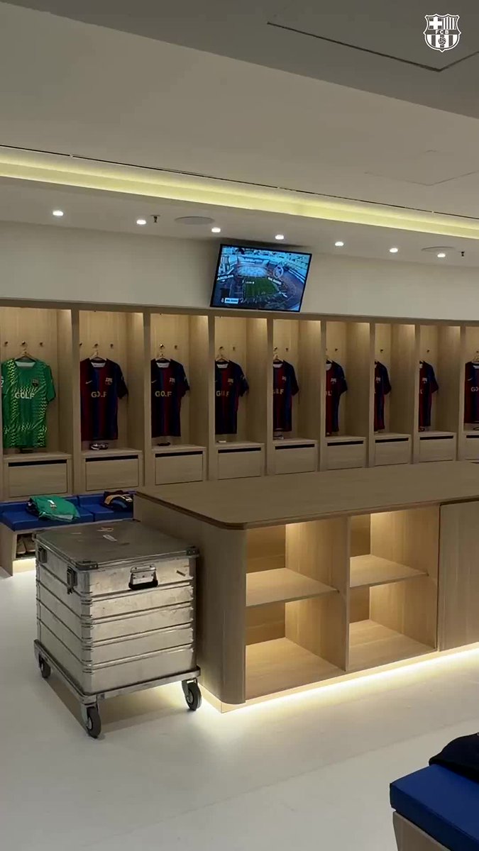 The dressing room is ready.