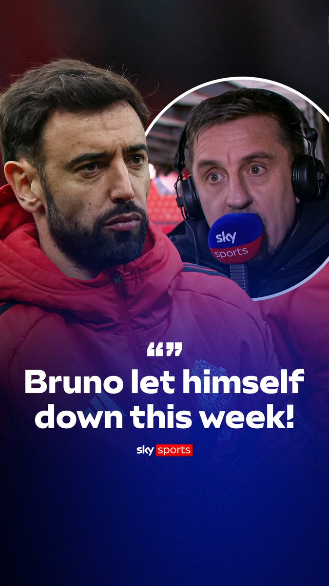 "They weren't singing for Bruno Fernandes to come on today" Gary Neville says the Manchester United fans are backing Michael Carrick 🔴
