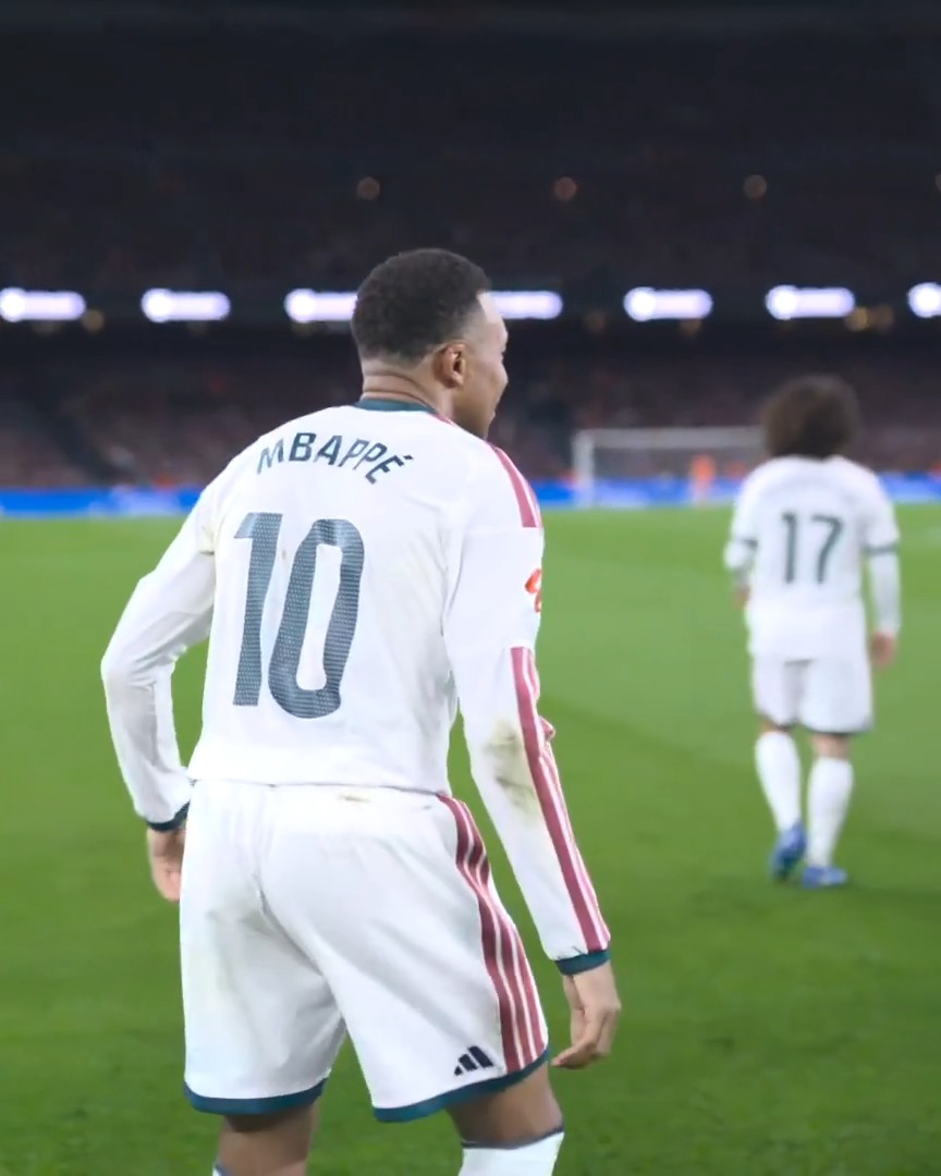 🤍 ¡Kylian Mbappé vuelve a adelantar al Real Madrid C.F.! LALIGAHighlights | ELCLÁSICO