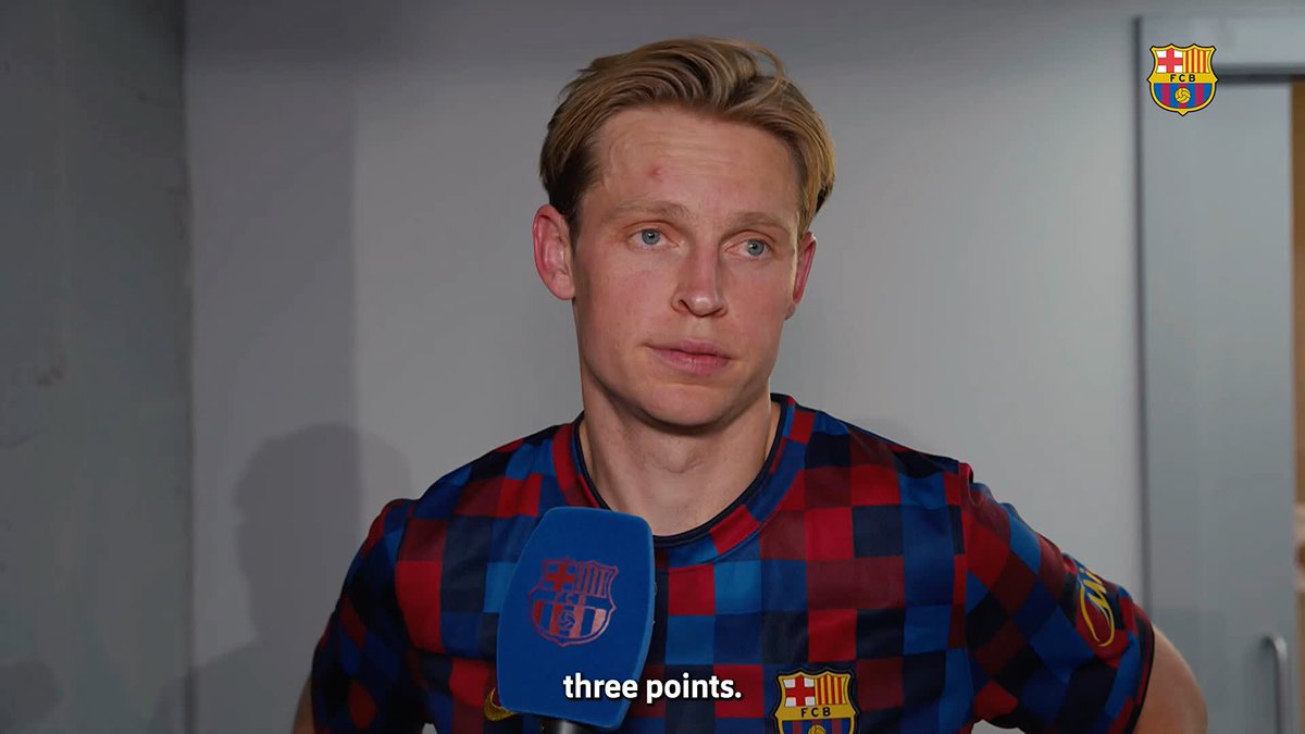 Frenkie reflects on the match. Time to bounce back and keep believing.