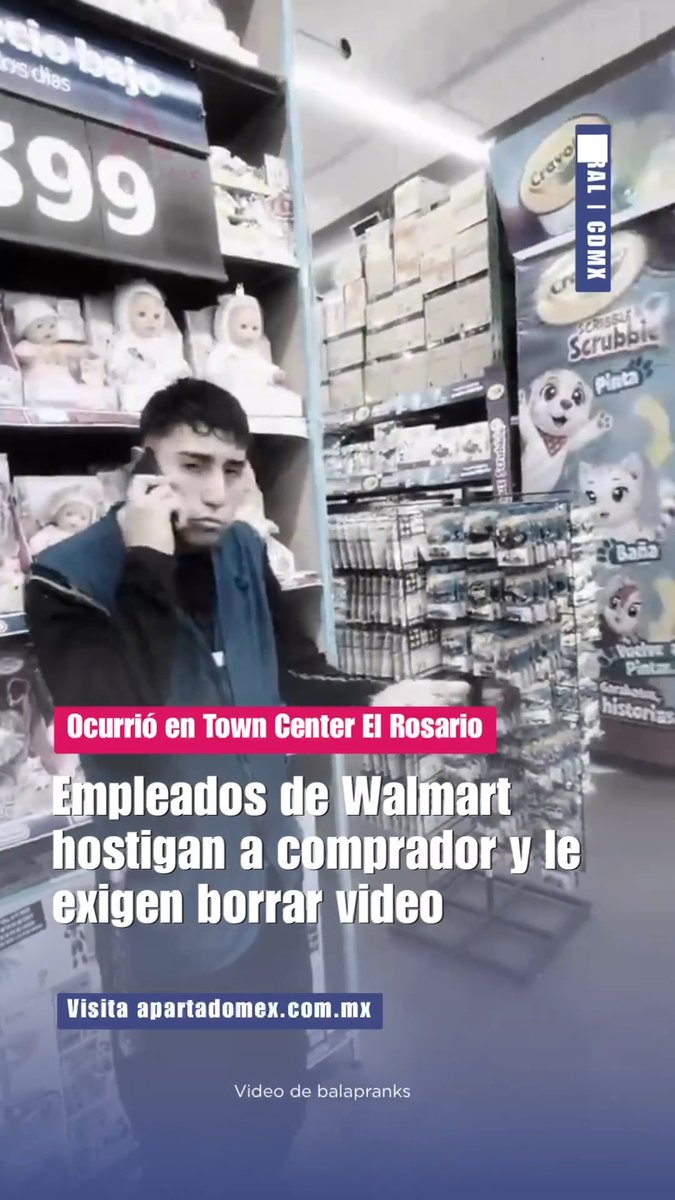 Empleados y guardias de seguridad de Walmart en Town Center El Rosario hostigan a cliente y le exigen borrar video de sus lentes. Puntos clave del abuso: 📍 Ubicación del incidente: Ocurrió dentro de la sucursal de Walmart en el centro comercial Town Center El Rosario (Azcapotzalco). 📱 Intimidación y censura: El personal acorraló al cliente y le exigió de forma agresiva eliminar el video grabado con su celular. ⚖️ Abuso de facultades: Se recuerda a la ciudadanía que los guardias privados NO tienen derecho a retener clientes ni a revisar o borrar contenido de dispositivos personales. 🛑 Exigencia a la marca: Consumidores exigen que Walmart México identifique al personal involucrado y aplique sanciones ante la violación de los derechos de sus clientes. ¿Has vivido una situación similar de prepotencia con el personal de seguridad en un supermercado? ¡Te leemos en los comentarios! 👇 #Walmart