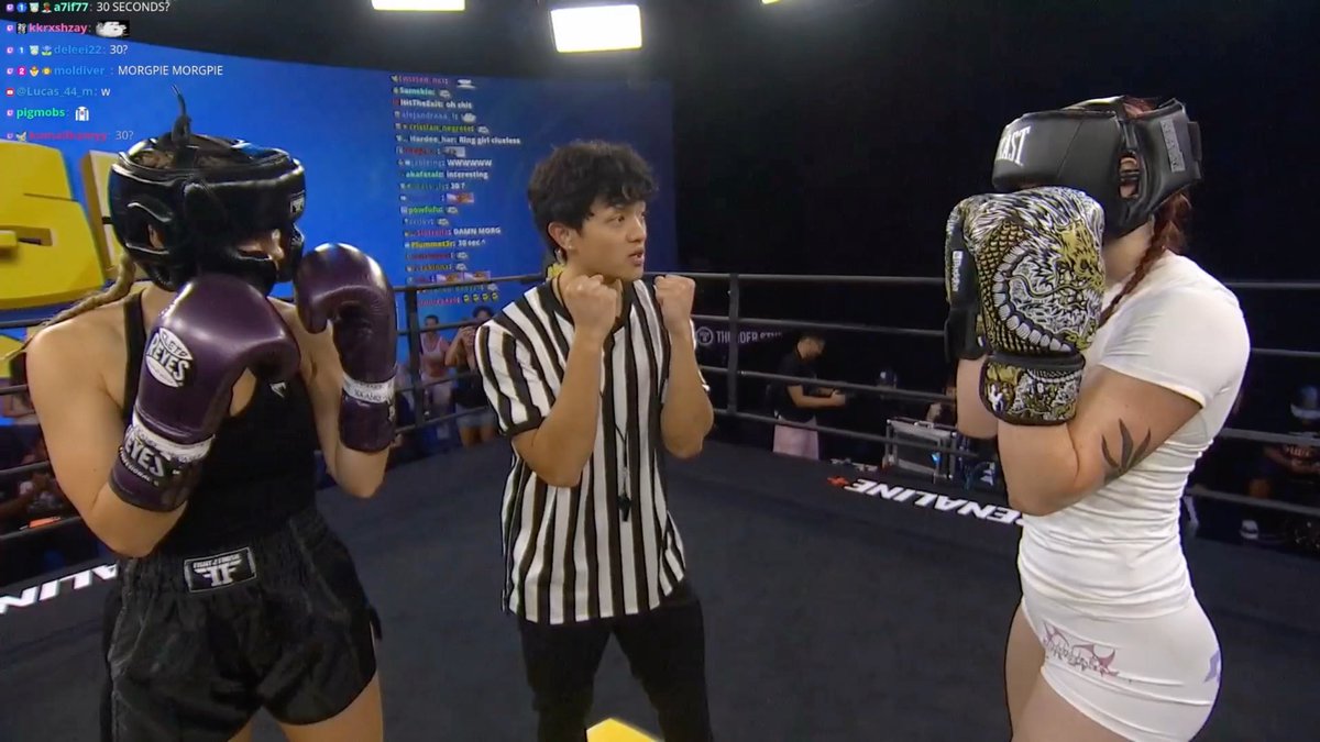 Jasontheween, Adapt, Tbvnks, & DuB were all in disbelief after OnlyFans model Sava Schultz defeated Morgpie at NMS Boxing, prompting Morgpie to quit after just one round and call the fight unfair 😳😭
