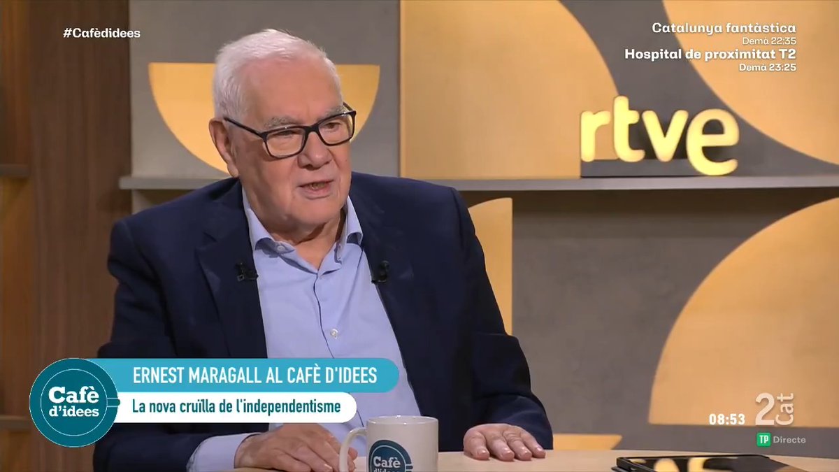 🗣️ "Aliança Catalana no és una força independentista" ☕ Ernest Maragall i Mira considera que el "nacionalisme és el pitjor enemic de l'independentisme" 📲
