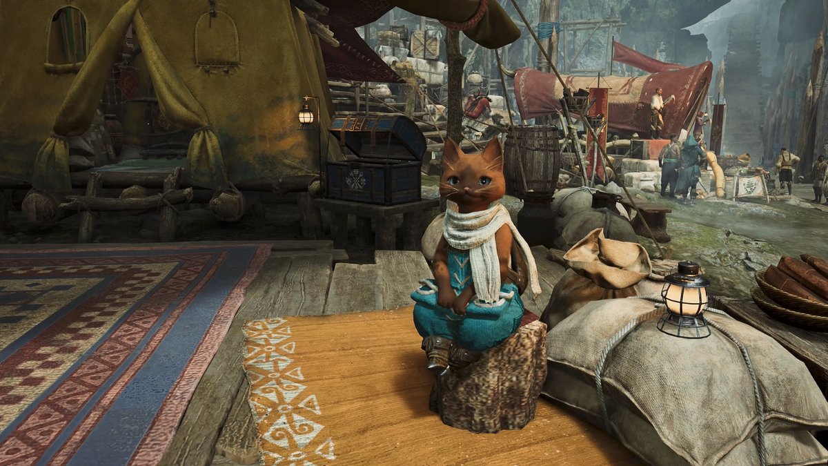 Wait a minute...you're not HIM! This is Nyata, a new Felyne friend taking over Nata's village intermediary duties! You'll find him outside of your tent at all the places Nata once was. #Ascendance