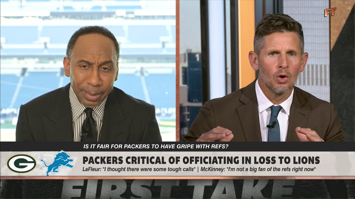How much blame is on the officials for the Packers’ loss against the Lions? Stephen A Smith and Dan Orlovsky debate 🤔