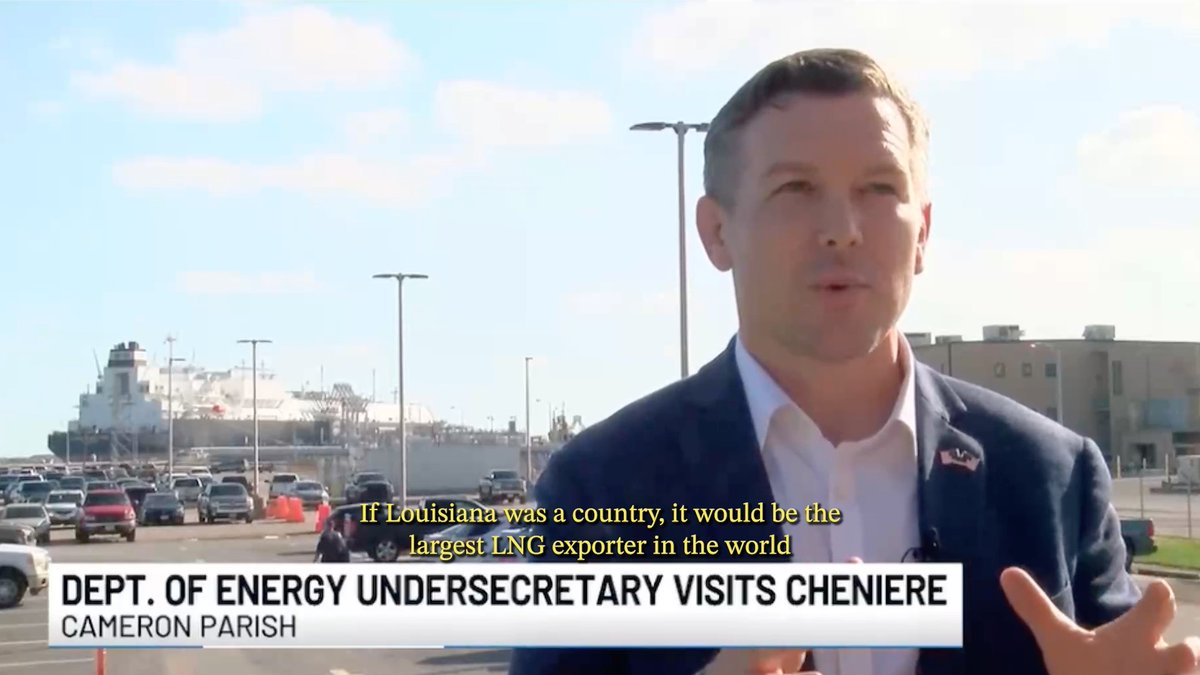 🇺🇸Kyle Haustveit at Cheneire, the world’s largest producer and exporter of LNG: “Energy is not a sector of the economy, it is THE sector of the economy…Louisiana is the epicenter for LNG."