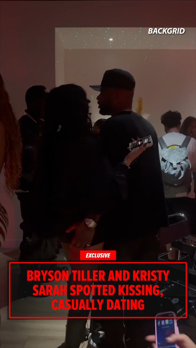 🥰 EXCLUSIVE: Kristy Sarah and Bryson Tiller were seen getting flirty as its been rumored the two are dating. 🎥: Backgrid