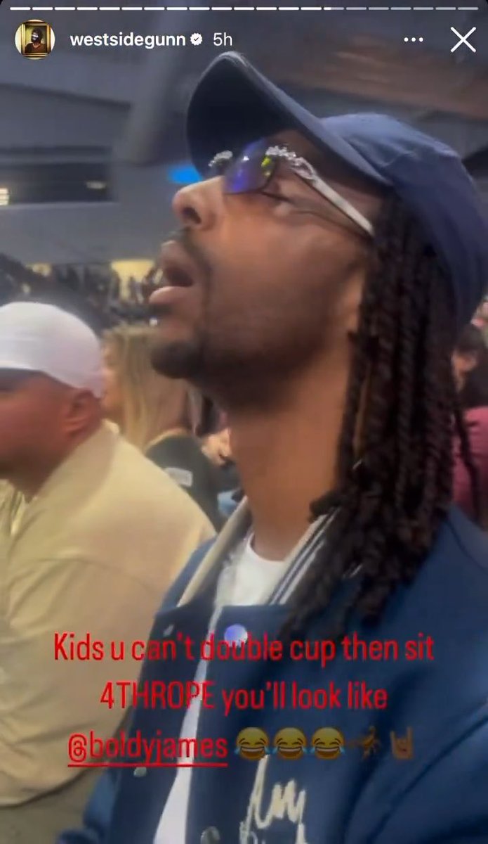 Never forget when Westside Gunn caught Boldy James asleep while sitting ringside at a wrestling match, 2 years ago today 😭 (2024)