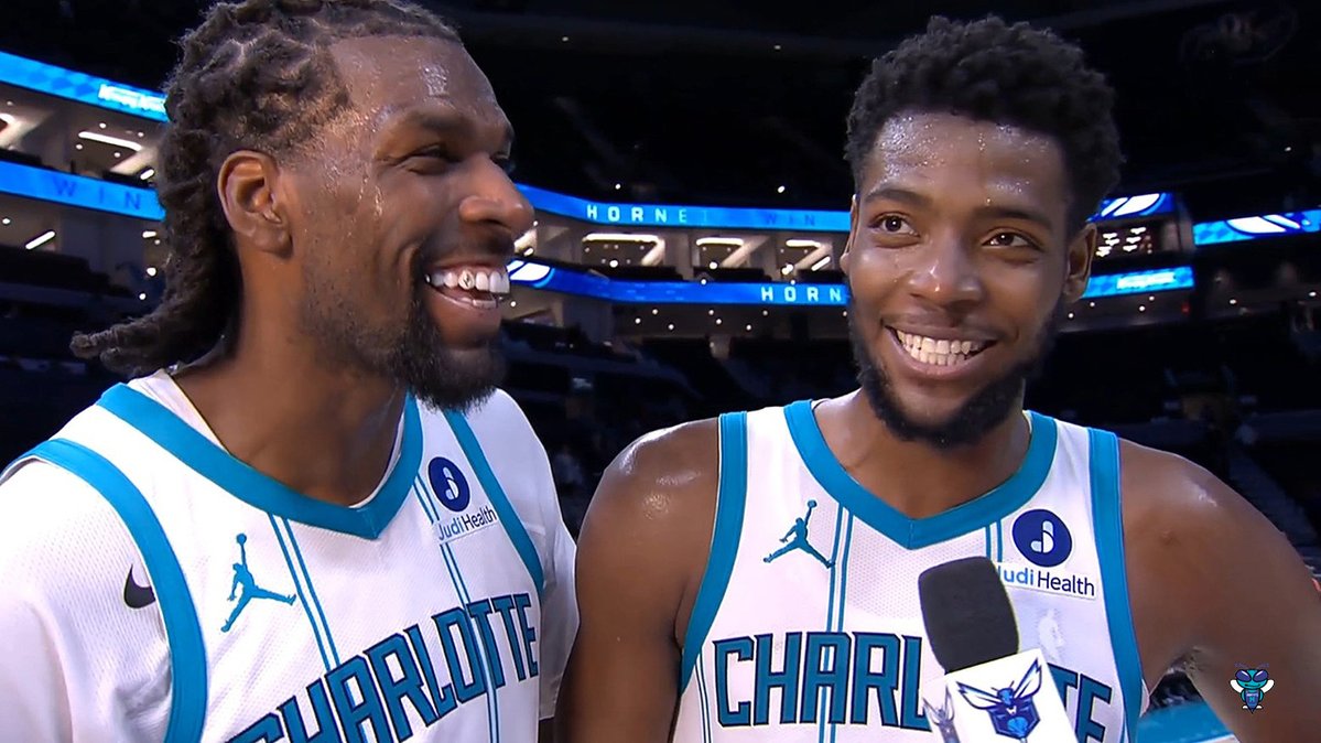 🎙️ Brandon Miller on Naz Reid: "Just building his confidence up, man. Every game's not gonna be perfect the way he wants it to go. Him finding his groove, him bonding with the team and just trusting everybody else around him... it helps us a lot."