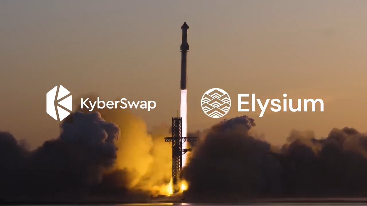 Day 1 on Elysium. KyberSwap is ready.