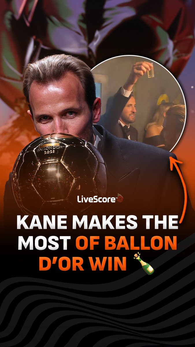 Kane made sure to enjoy himself after being crowned as the best player in the world 🙌🕺 🎥/ IG - garyspurs15