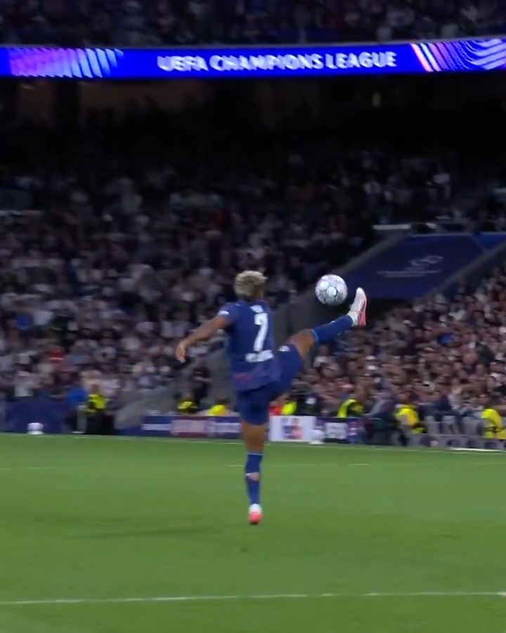 Nusa with an outrageous touch 🫨 #UCL