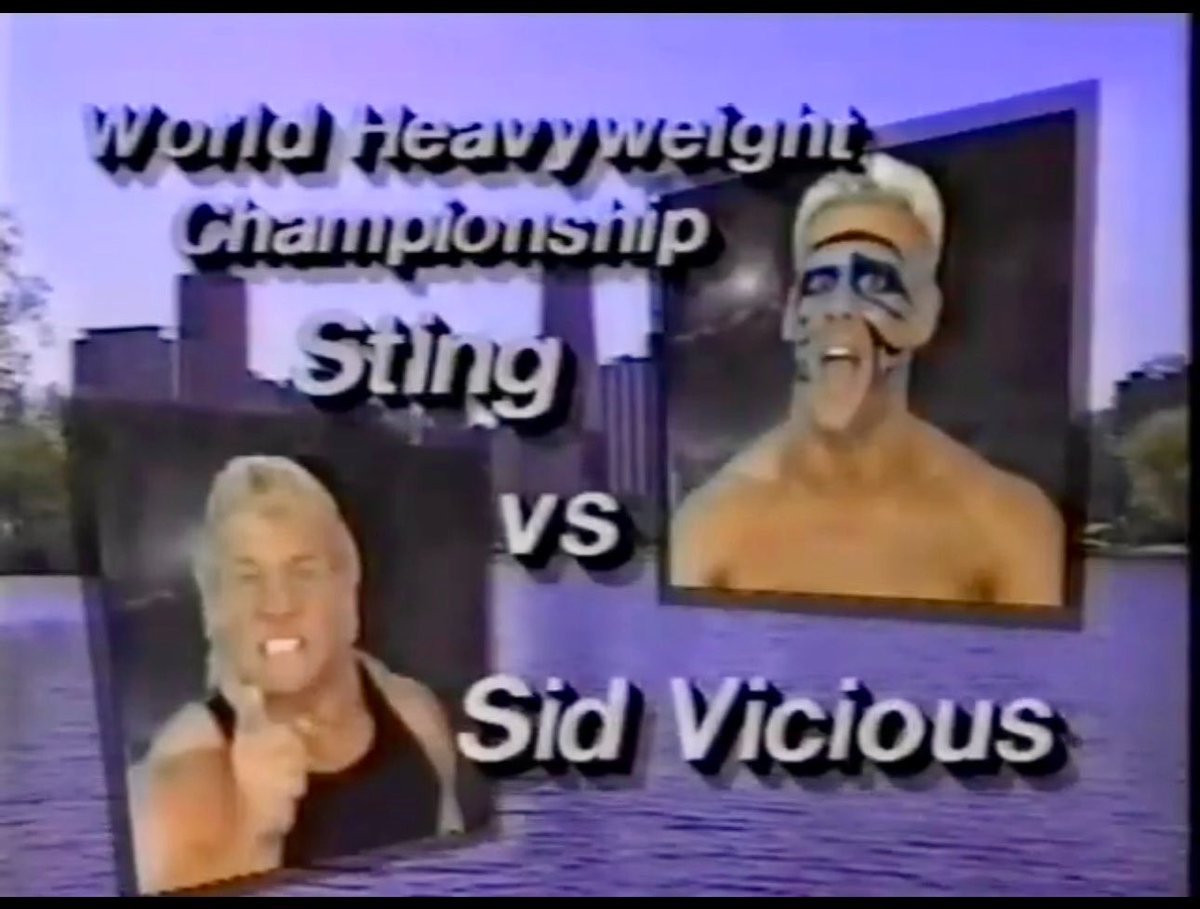 36 years ago today, Sting defeated Sid Vicious to retain the NWA World Heavyweight Championship. 🦂 The Horsemen tried to screw over Sting by having Sid pin Barry Windham dressed as Sting. 📍 WCW Halloween Havoc 1990