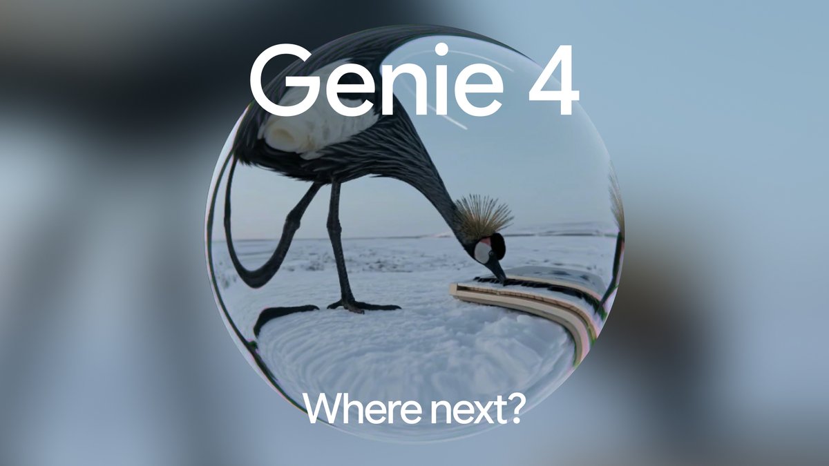 This is Genie 4, our most realistic and interactive world model yet. 🌐 Explore dynamic environments in real time to see how the scene responds, sounds, and how the people in it move, react, and speak.