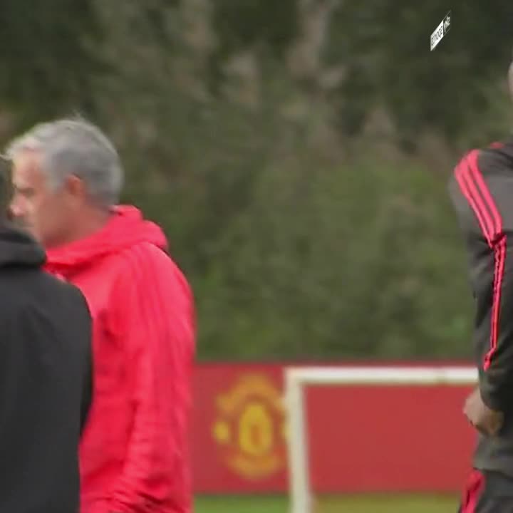 Bruno Fernandes when he met Carrick in training today