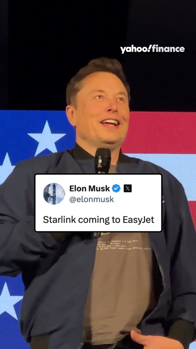 Musk says Starlink is coming to EasyJet. 🛩️ Watch to see the other airlines that use Starlink Wifi. 🛜 👀